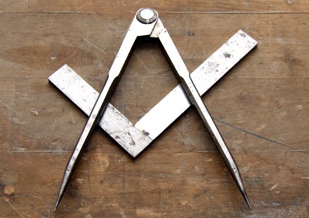 The famous symbol of Freemasons from all over the world