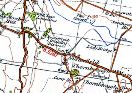 An old map of Nosterfield, North Yorkshire