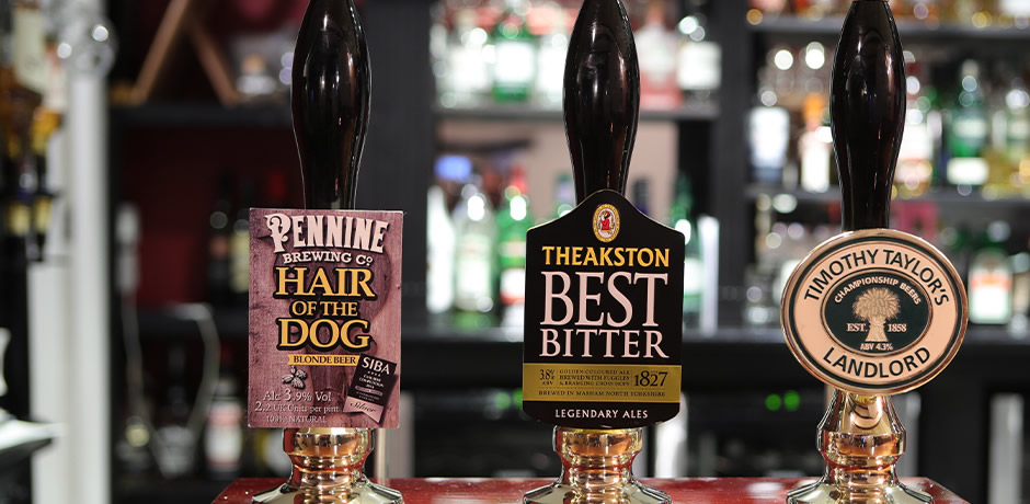 A selection of our cask ales