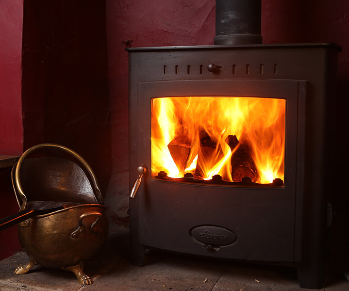 A roaring fire on our wooden log burner
