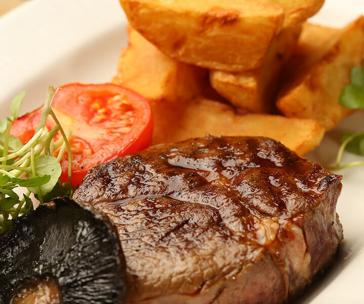 Delicious food crafted with exceptional steak sears.