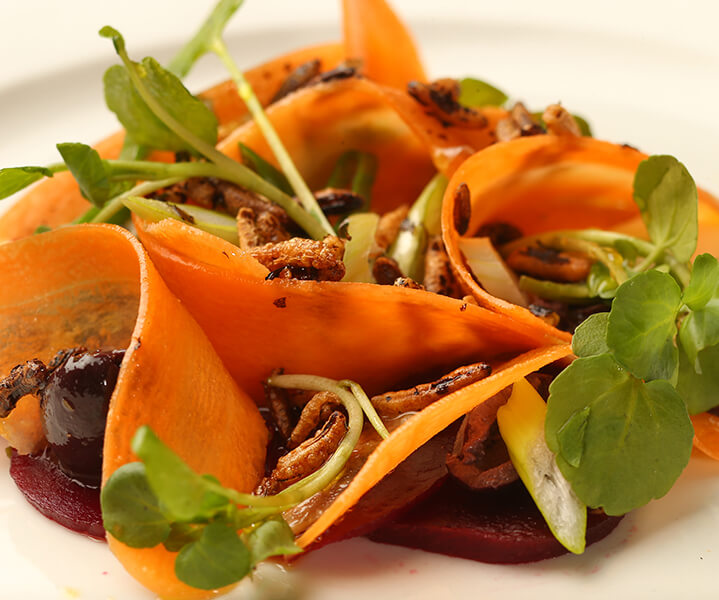 A beautifully crafted vegan dish.